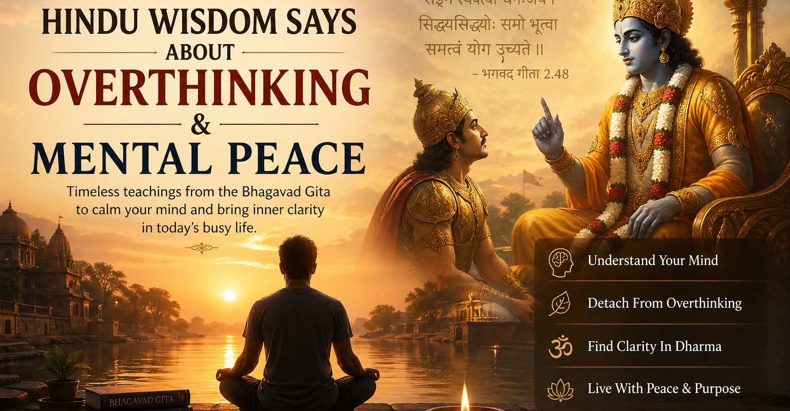 What Ancient Hindu Wisdom Says About Overthinking and Mental Peace