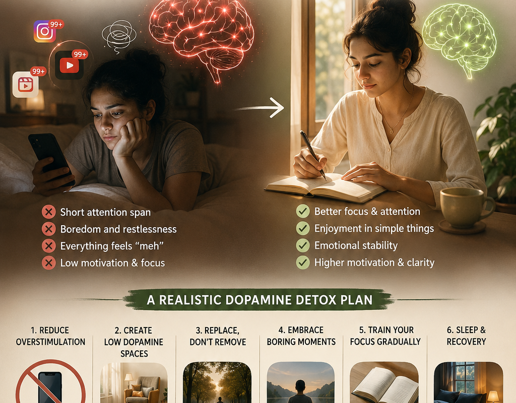 ⚡ Dopamine Detox Explained (Modern Tapasya)
