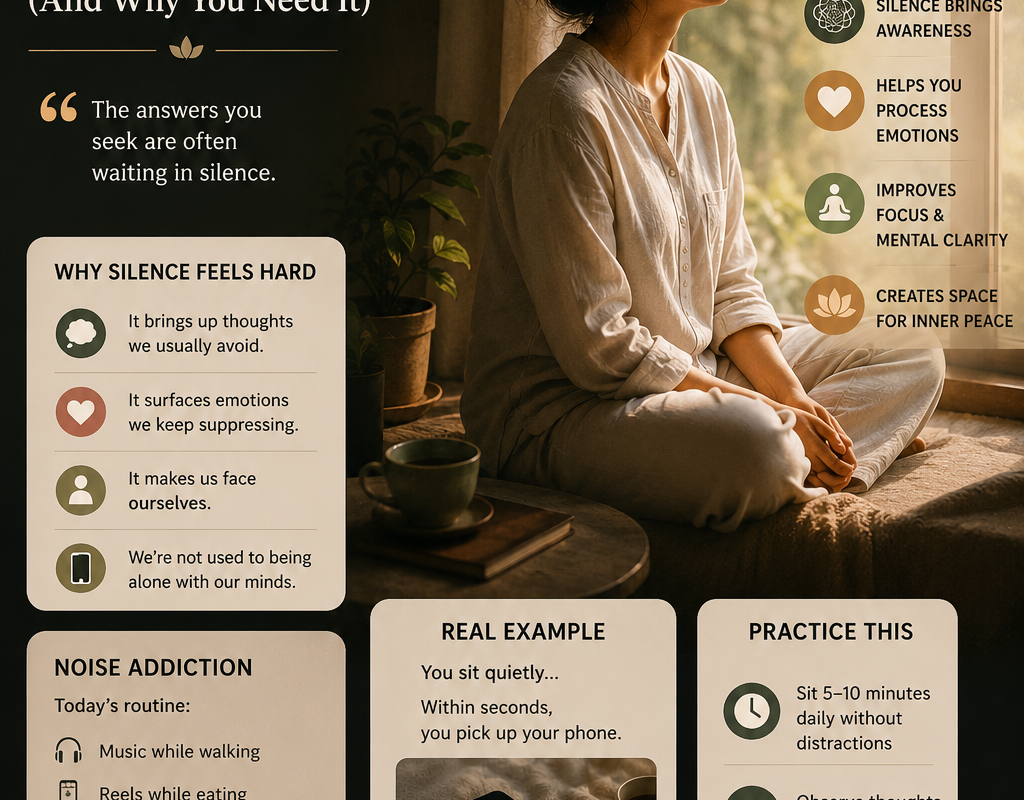 🌿 Why Silence Feels So Uncomfortable Today (And Why You Need It)