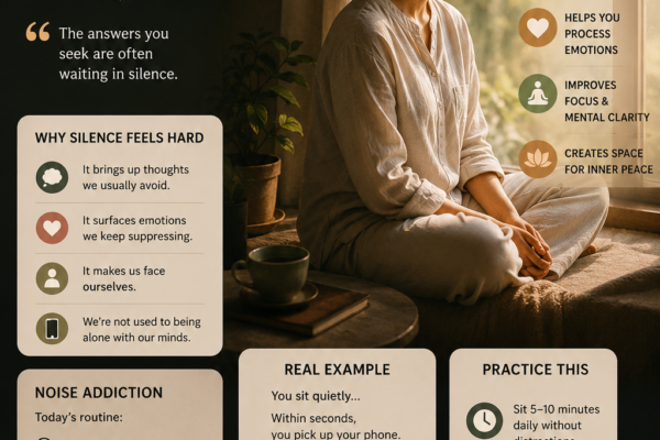 🌿 Why Silence Feels So Uncomfortable Today (And Why You Need It)