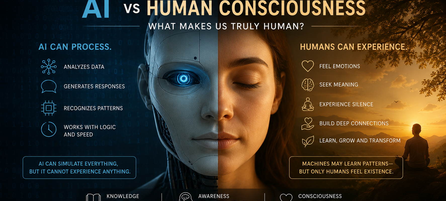 AI vs Human Consciousness: What Truly Makes Humans Different?