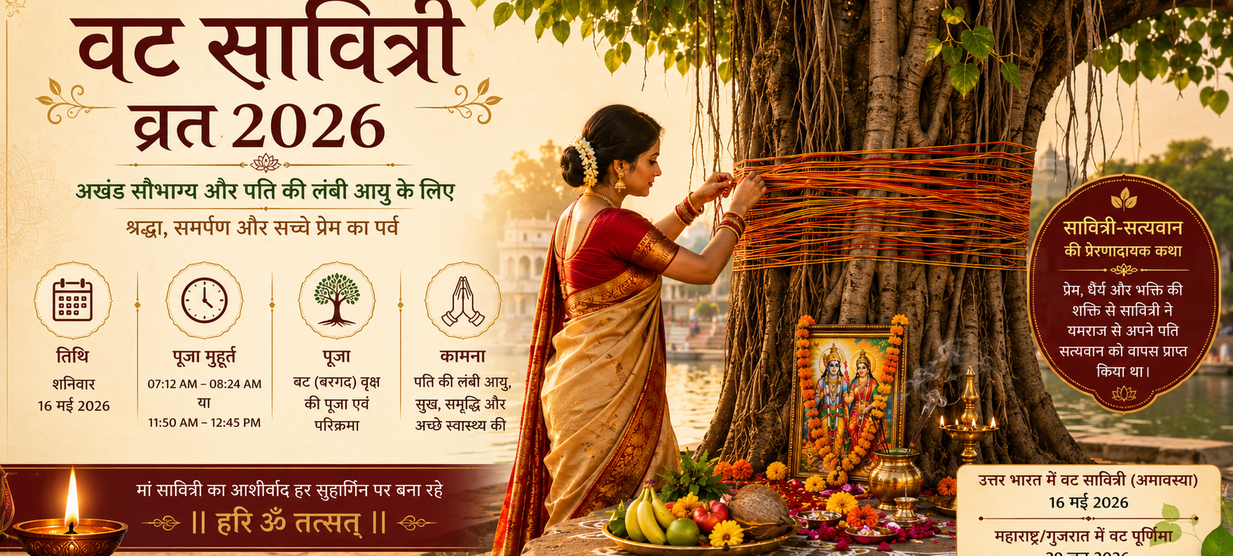 Vat Savitri Vrat 2026: वट सावित्री व्रत पर करें ये पूजा और उपाय, अखंड सौभाग्य और पति की लंबी आयु का मिलता है आशीर्वाद