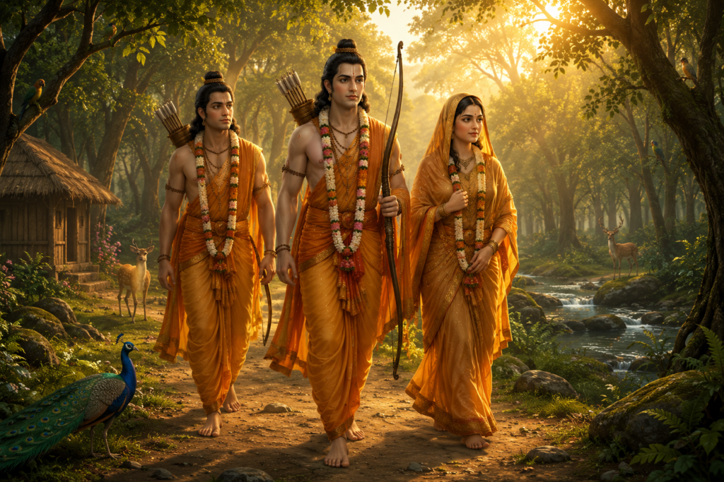 Diwali commemorates the return of Lord Rama, Sita, and Lakshmana to Ayodhya after fourteen years of exile and the victory of righteousness over evil.