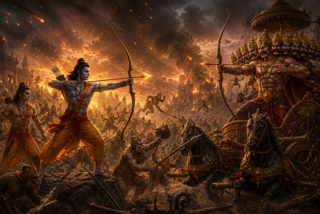 Diwali commemorates the return of Lord Rama, Sita, and Lakshmana to Ayodhya after fourteen years of exile and the victory of righteousness over evil.