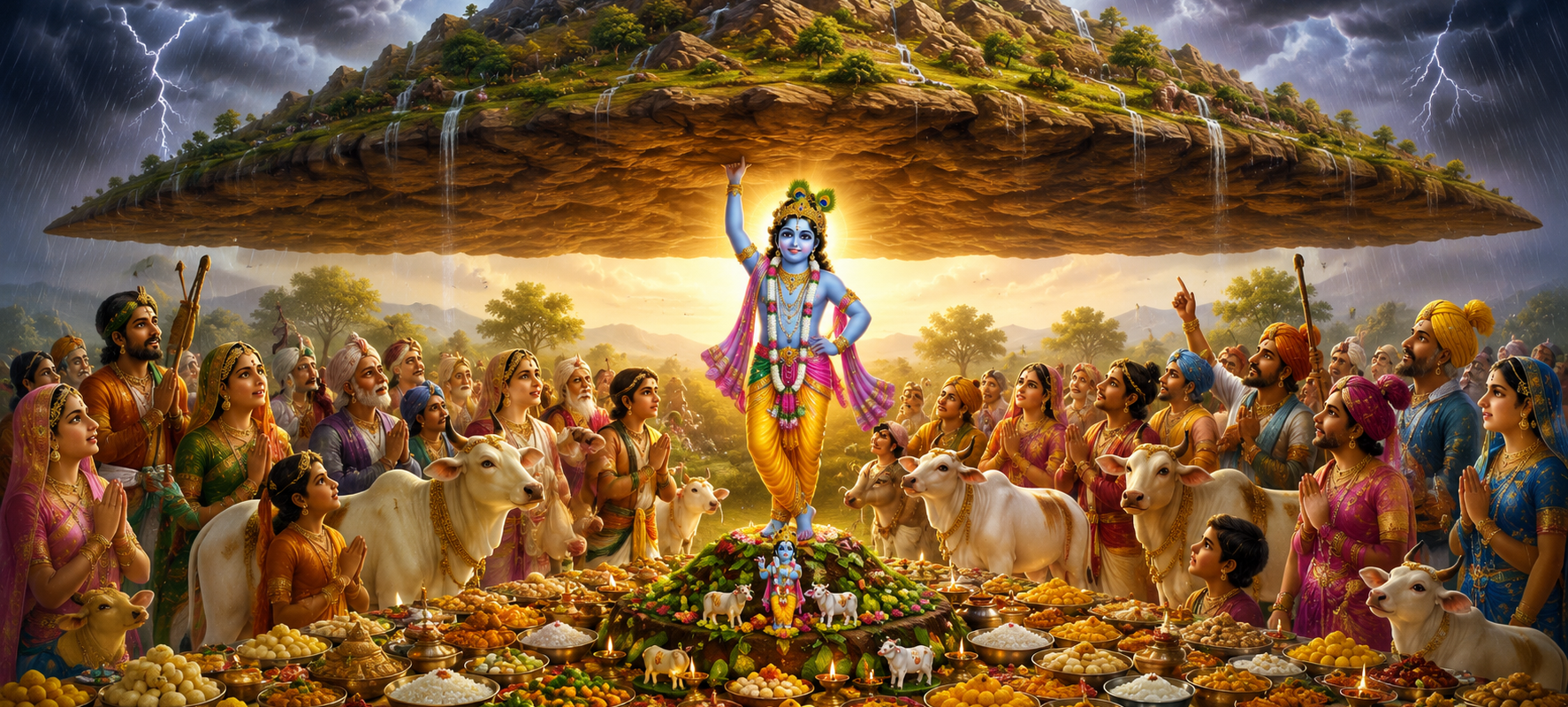 Govardhan Puja 2026: Why Lord Krishna Lifted Govardhan Hill and the Significance of Annakut