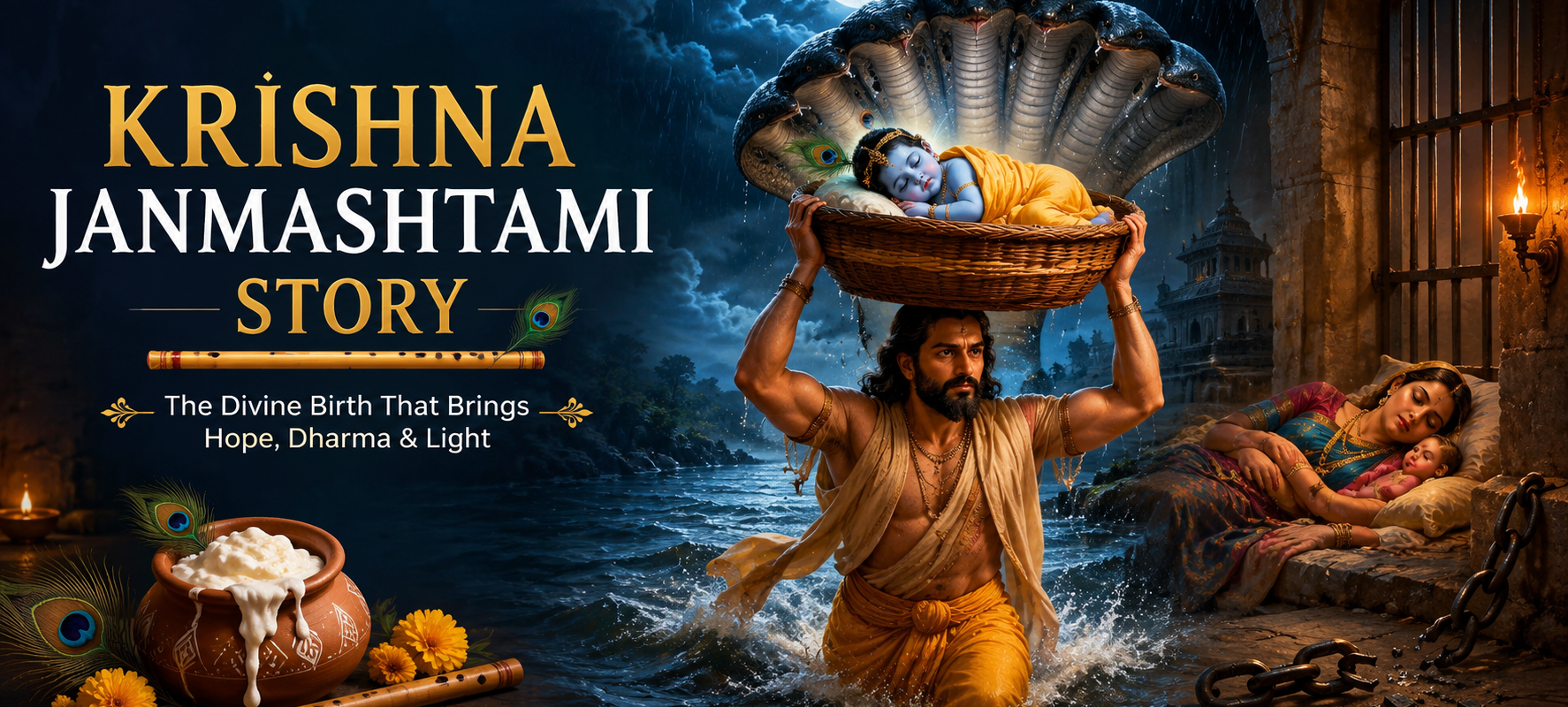 Krishna Janmashtami Story: Why Lord Krishna’s Birth Still Inspires Millions Today