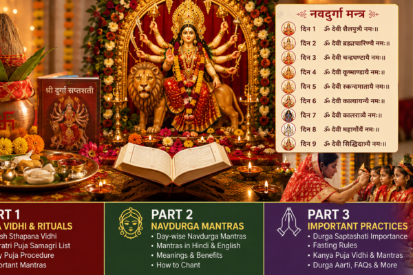 Navratri Puja Vidhi at Home 2026: Complete Step-by-Step Guide with Mantras in Hindi & English