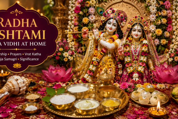 Radha Ashtami Puja Vidhi at Home 2026: Complete Step-by-Step Guide, Vrat Katha & Puja Samagri