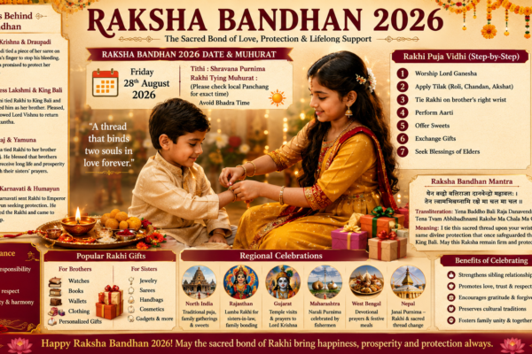 Raksha Bandhan 2026: Date, Muhurat, Story, Significance & Why Is Raksha Bandhan Celebrated?