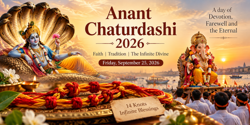 Anant Chaturdashi 2026 with Lord Vishnu, Anant Sutra and Ganesh Visarjan